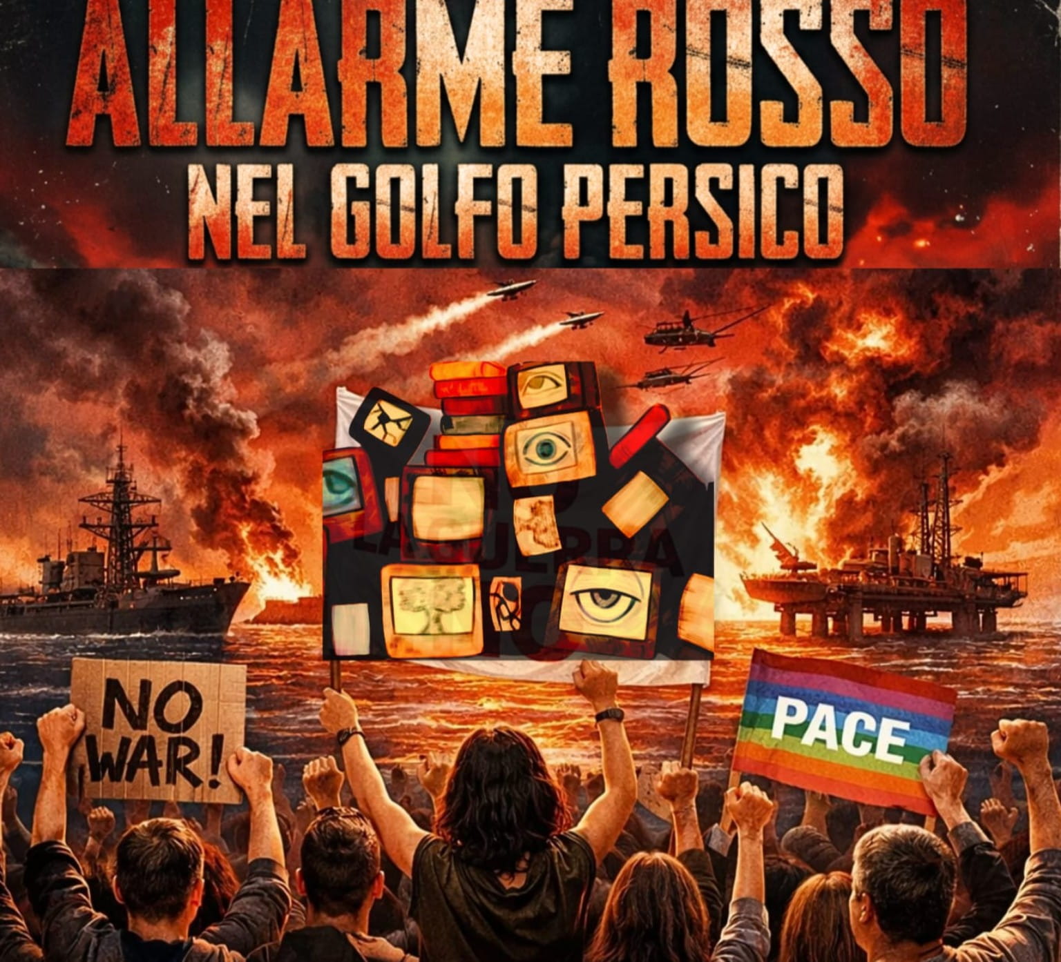 From Scampia to Teatro Ariston: Fiori del Male, a Gulf War song and 35 years of underground history 9 Fiori_del_Male_Allarme_Rosso_Cover