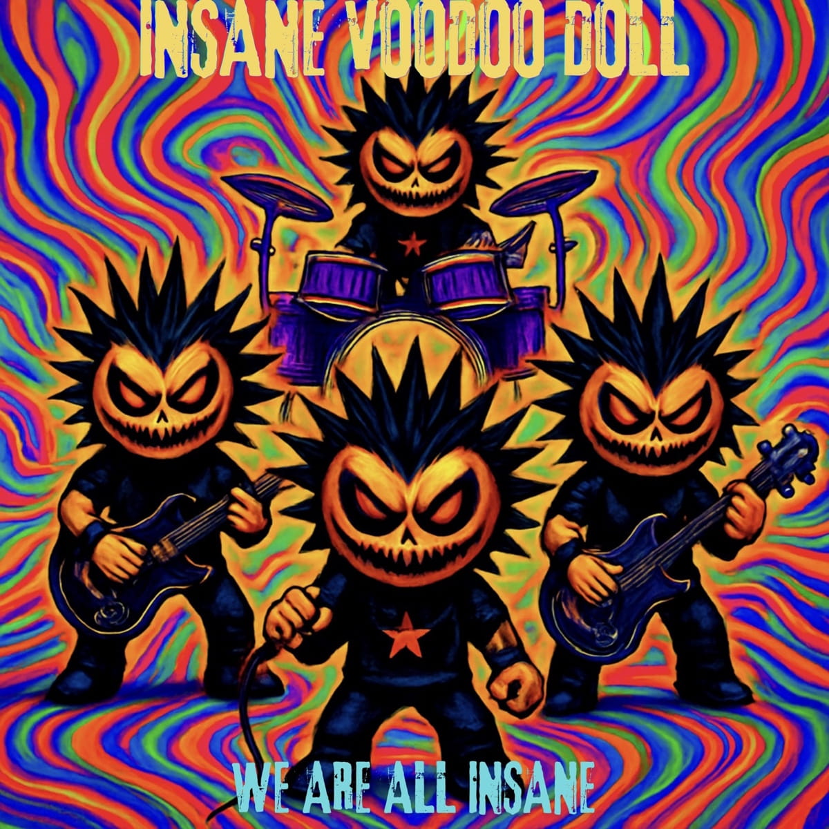 Florence's masked punk rock collective INSANE VOODOO DOLL revisit their punk roots and announce "Anthropo-cenere" 9 Insane Voodoo Doll